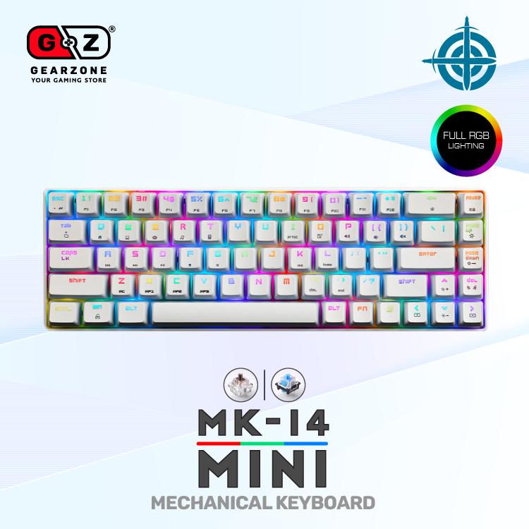 Pack Clavier Mécanique 65% MK14 Blanc + Souris X17 + Tapis Offert Image secondaire du produit