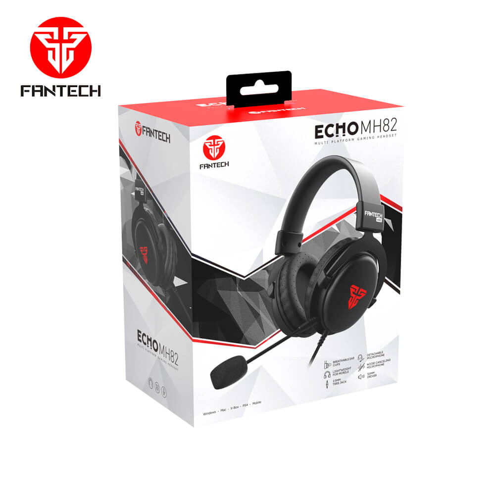 Boîte du casque gamer multiplateforme Fantech MH82 Echo