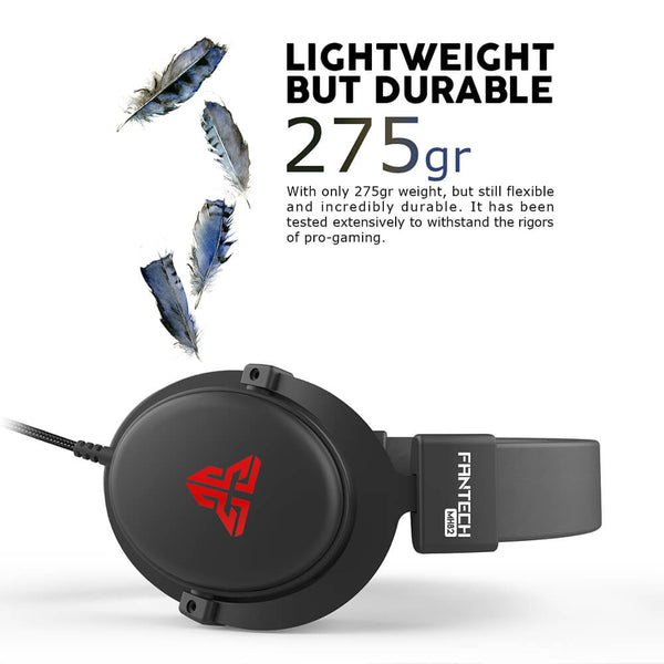 Casque Fantech MH82 Echo de profil, léger et résistant