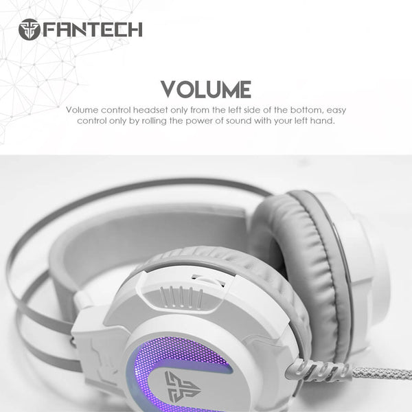 Molette de volume sous l'écouteur gauche du Fantech HG17s