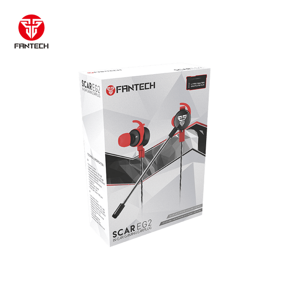 Boîte des écouteurs gamer intra-auriculaires Fantech EG2 Scar