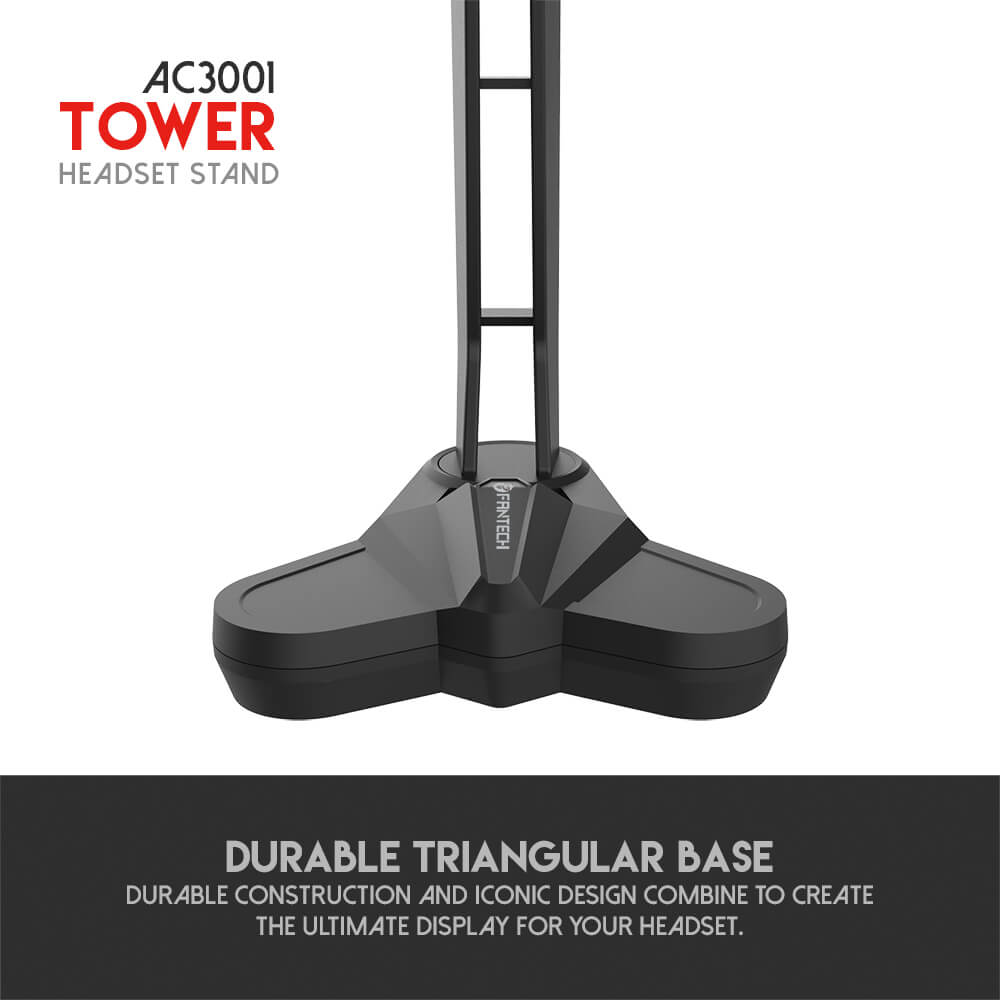 Base triangulaire du support casque Fantech AC3001 Tower