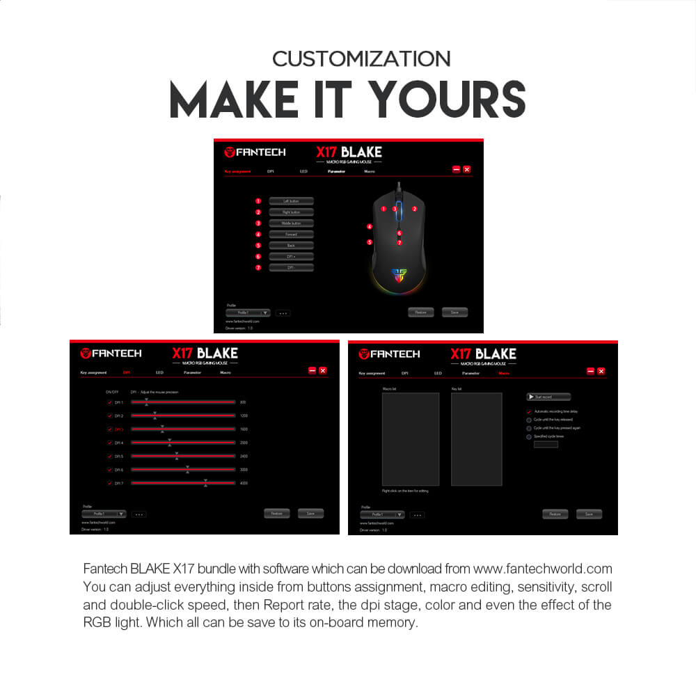 Souris Gamer FANTECH X17 Space Edition - Souris Gamer - Setup Gaming - Gearzone.ma | N°1 du Gaming au Maroc