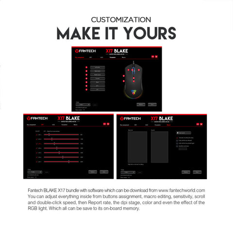 Souris Gamer FANTECH X17 Space Edition - Souris Gamer - Setup Gaming - Gearzone.ma | N°1 du Gaming au Maroc
