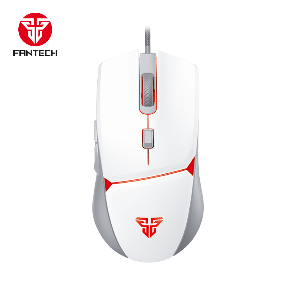 Souris gamer Fantech Crypto VX7 Space Edition blanche vue de dessus Image principale du produit
