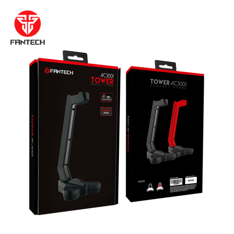 FANTECH AC3001 Black Gaming Headset/Headphone Stand - Casque Gamer - Setup Gaming - Gearzone.ma | N°1 du Gaming au Maroc