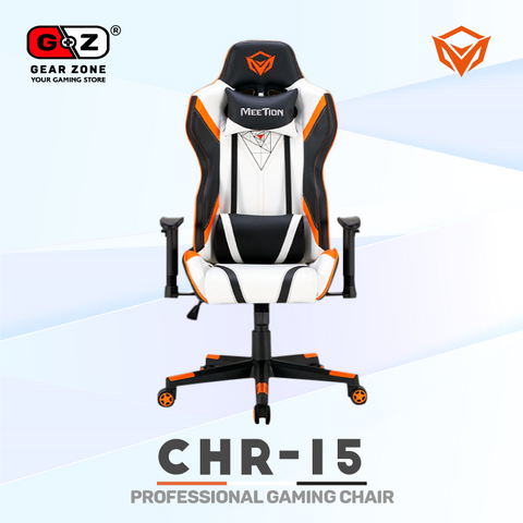 Chaise Gamer MeeTion White 180 ° Adjustable Backrest- Gaming Chair - Setup Gaming - Gearzone.ma | N°1 du Gaming au Maroc