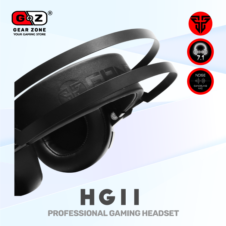Gros plan des coussinets et de l'arceau du casque Fantech HG11 Captain