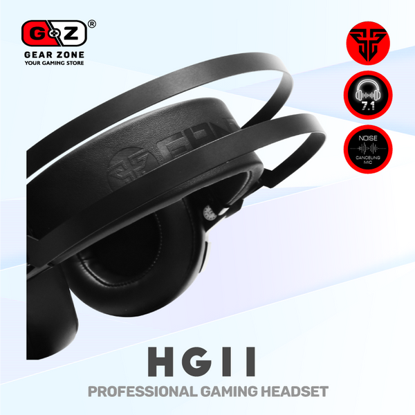 Gros plan des coussinets et de l'arceau du casque Fantech HG11 Captain