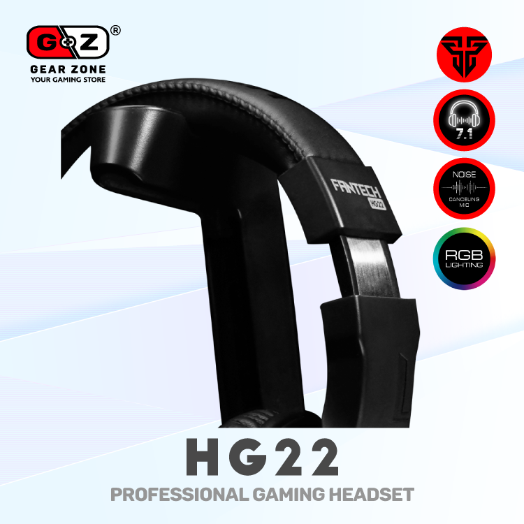 Casque Gamer 7.1 FANTECH HG22 Gaming Headset - Casque Gamer 7.1