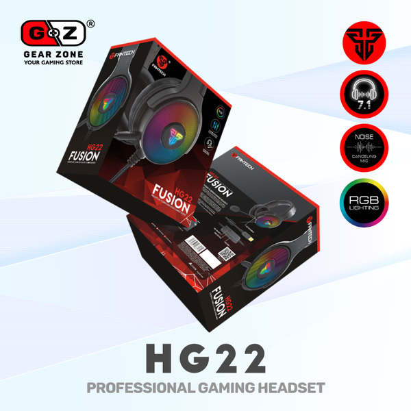 Boîte du casque gamer Fantech HG22 Fusion 7.1