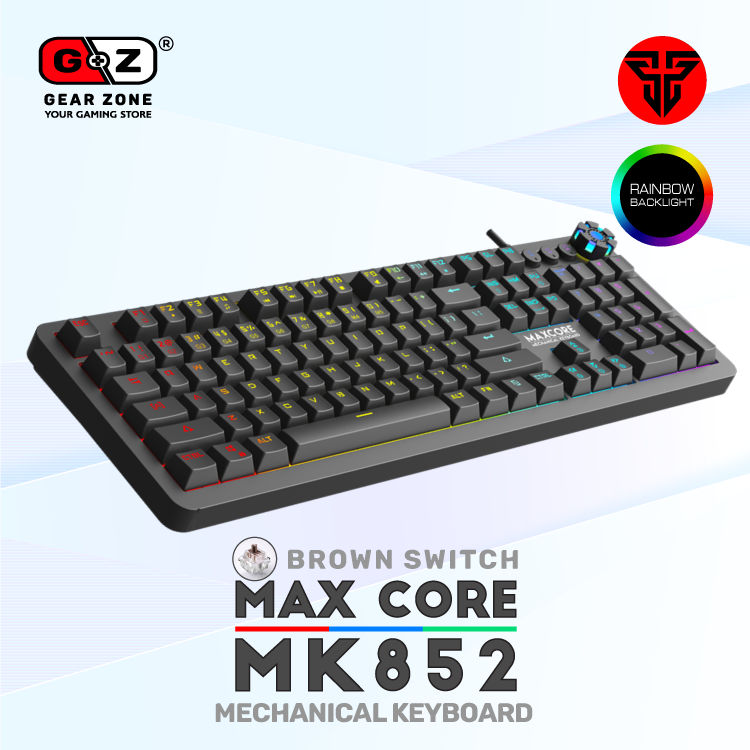 Clavier mécanique Fantech MK852 Max Core de trois quarts