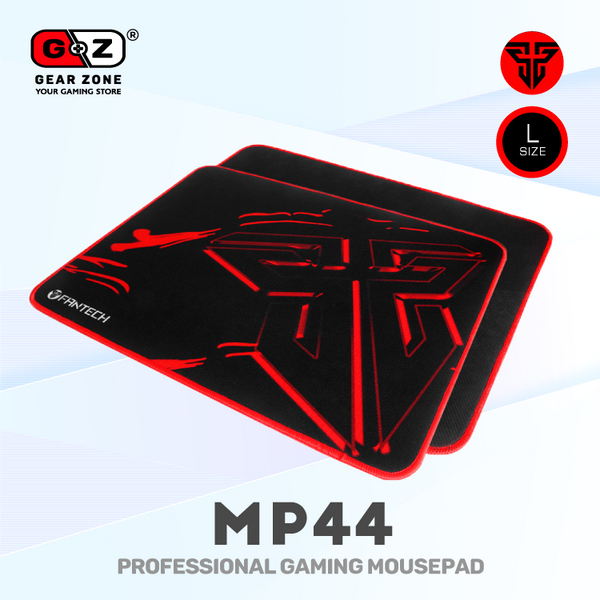 Deux tapis Fantech MP44 Sven empilés, bordure rouge