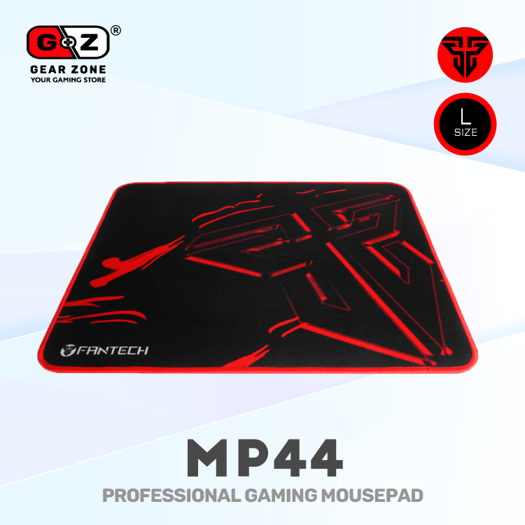 Tapis de souris Fantech MP44 Sven vu en perspective, logo Fantech