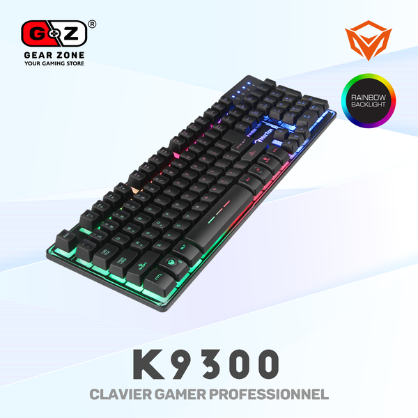 Clavier MeeTion K9300 en diagonale, rétroéclairage multicolore