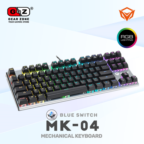 RGB Clavier Mécanique Blue Switch MeeTion MK04 - Clavier Mécanique - Setup Gaming - Gearzone.ma | N°1 du Gaming au Maroc