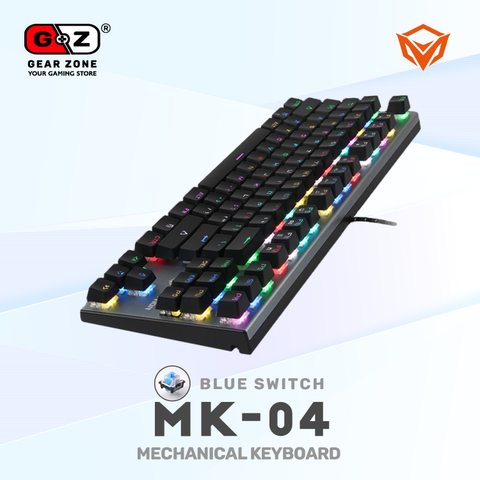 RGB Clavier Mécanique Blue Switch MeeTion MK04 - Clavier Mécanique - Setup Gaming - Gearzone.ma | N°1 du Gaming au Maroc