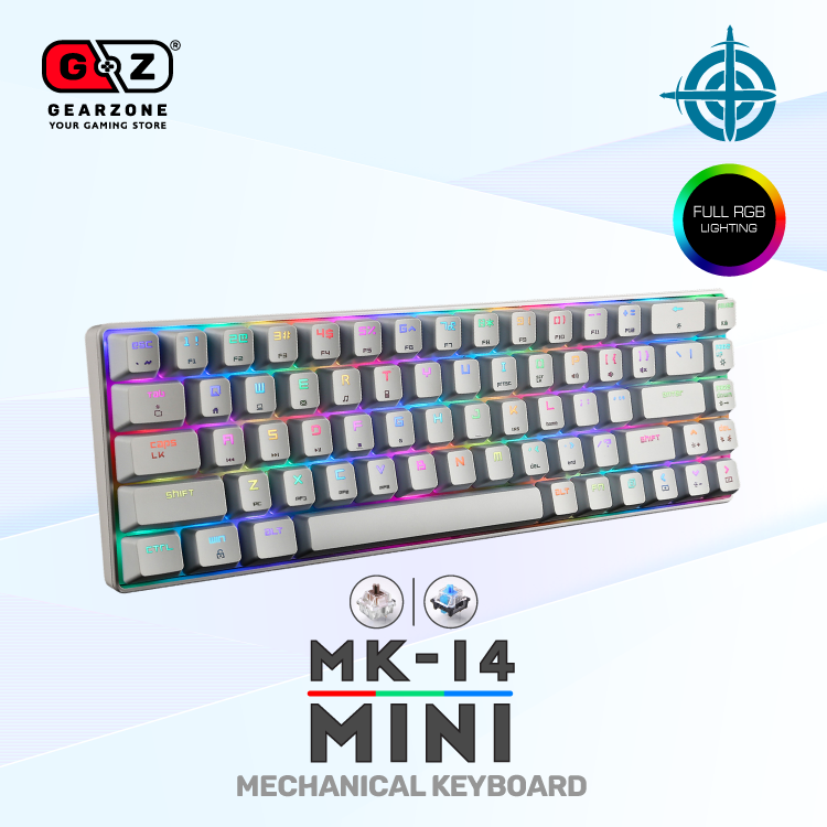 Clavier Magic Refiner MK14 blanc de trois quarts, 68 touches