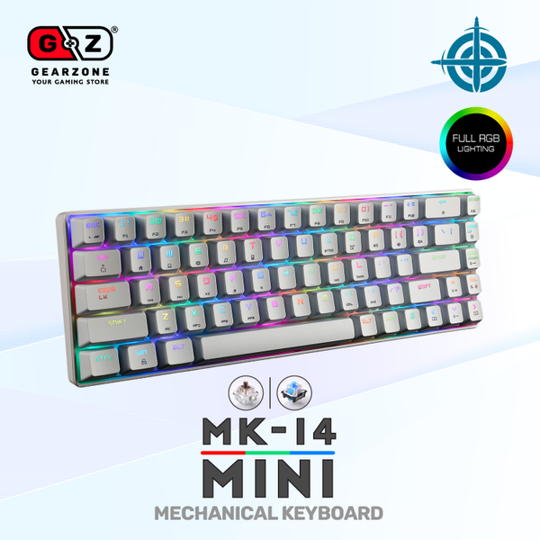 Clavier Magic Refiner MK14 blanc de trois quarts, 68 touches