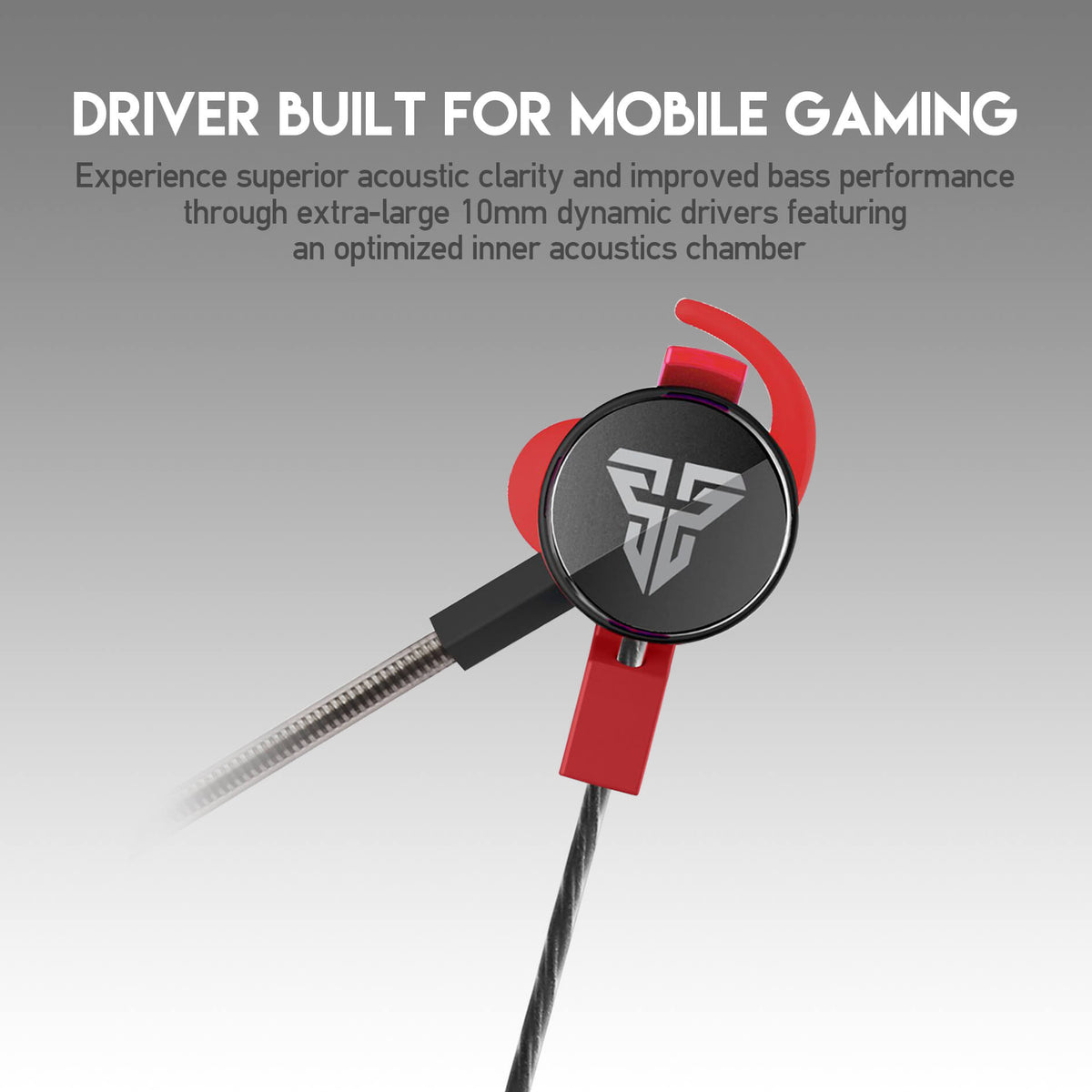 Haut-parleur 10 mm des écouteurs gamer Fantech EG2 Scar