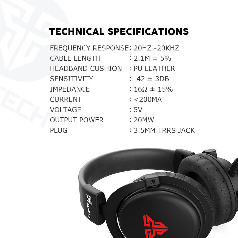 Caractéristiques techniques du casque Fantech MH82 Echo