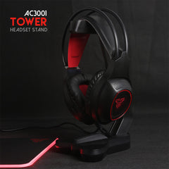 FANTECH AC3001 Red Gaming Headset/Headphone Stand - Casque Gamer - Setup Gaming - Gearzone.ma | N°1 du Gaming au Maroc