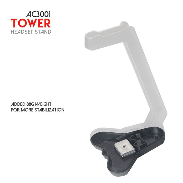 Lest intégré de 88 g dans la base du support Fantech AC3001