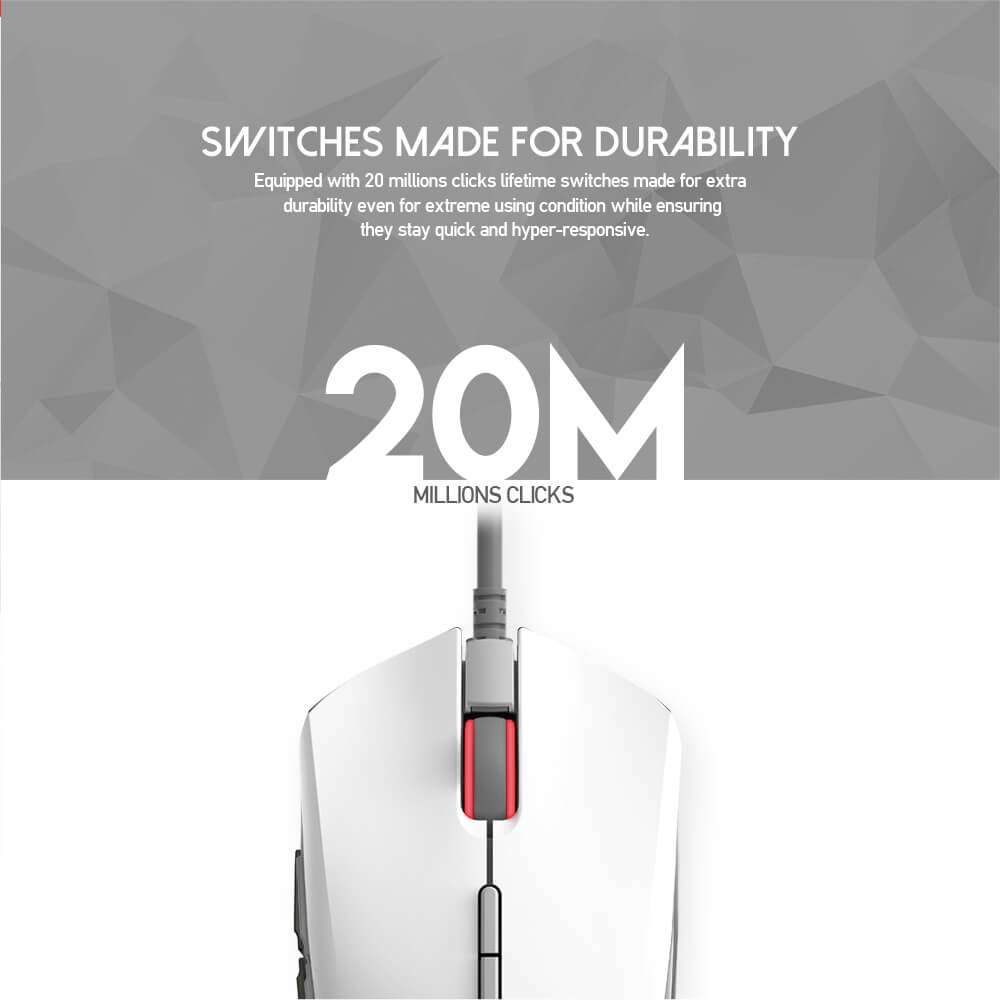 Switchs 20 millions de clics de la souris Fantech X17 Blake