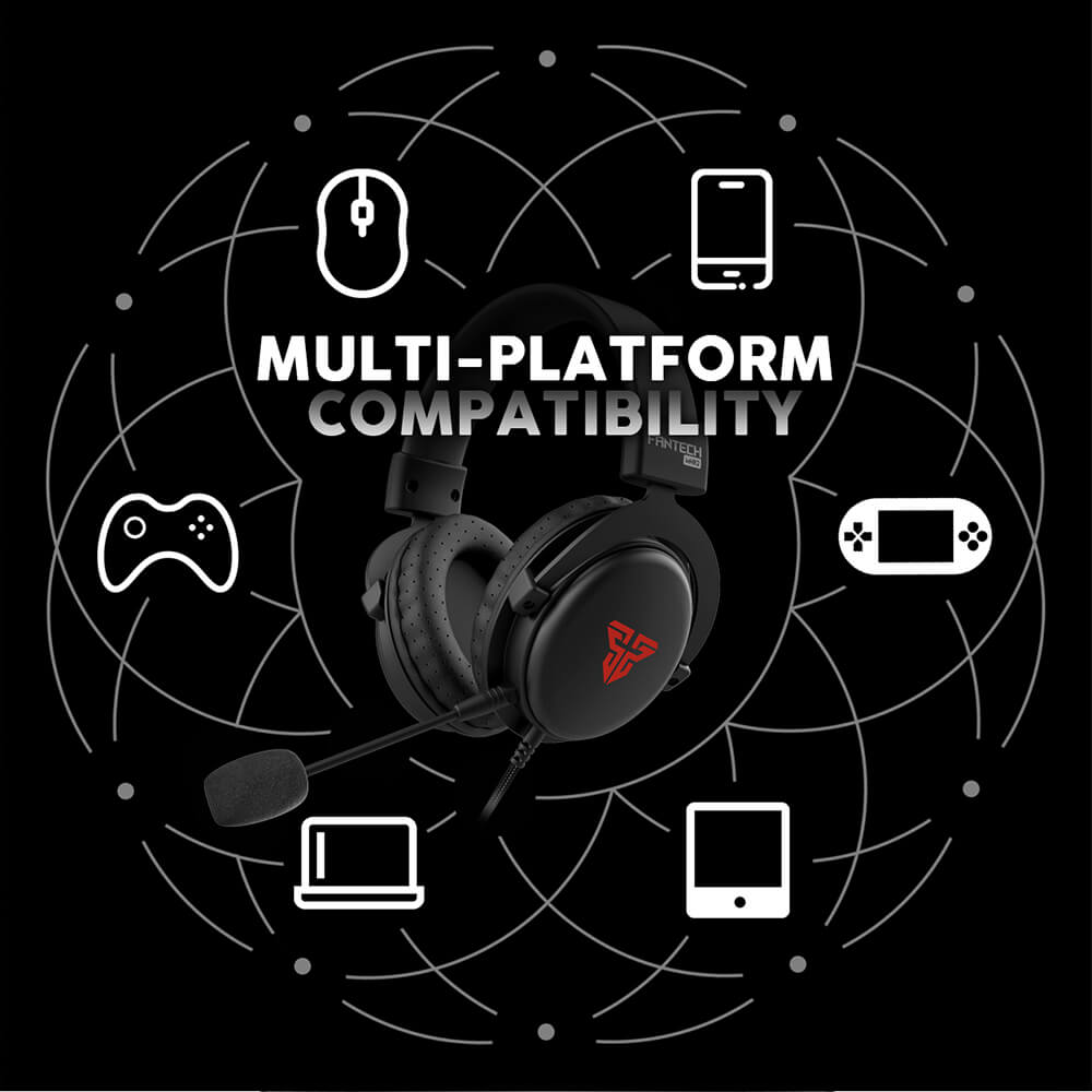 Compatibilité multiplateforme du Fantech MH82 : PC, console, mobile, tablette