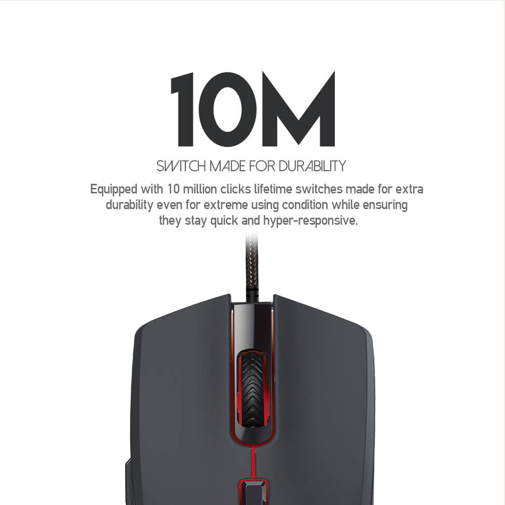 Switchs 10 millions de clics de la souris Fantech Crypto VX7